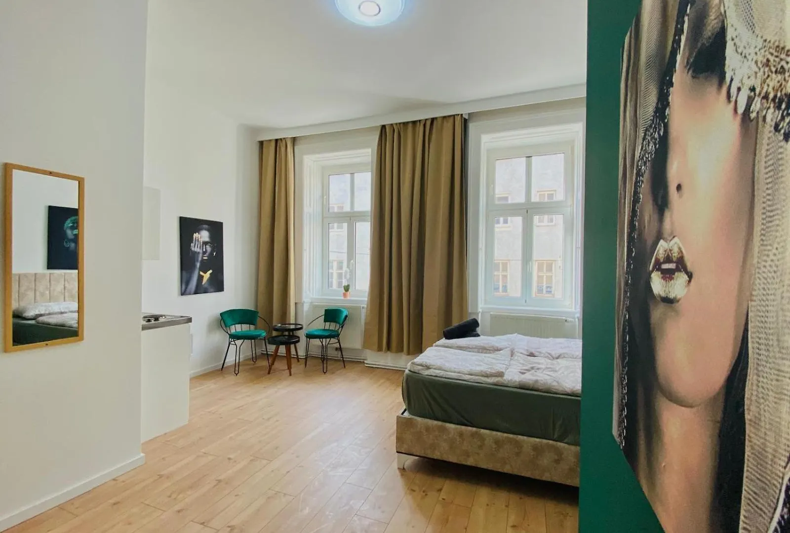 8 Fully Equipped Studio Apt W Terrace Margareten Bécs Apartman